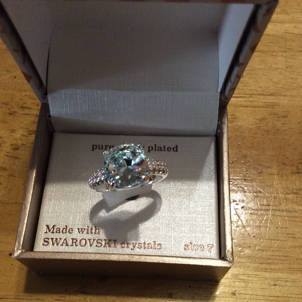 New City Rock RING Blue Swarovski Crystal size 7